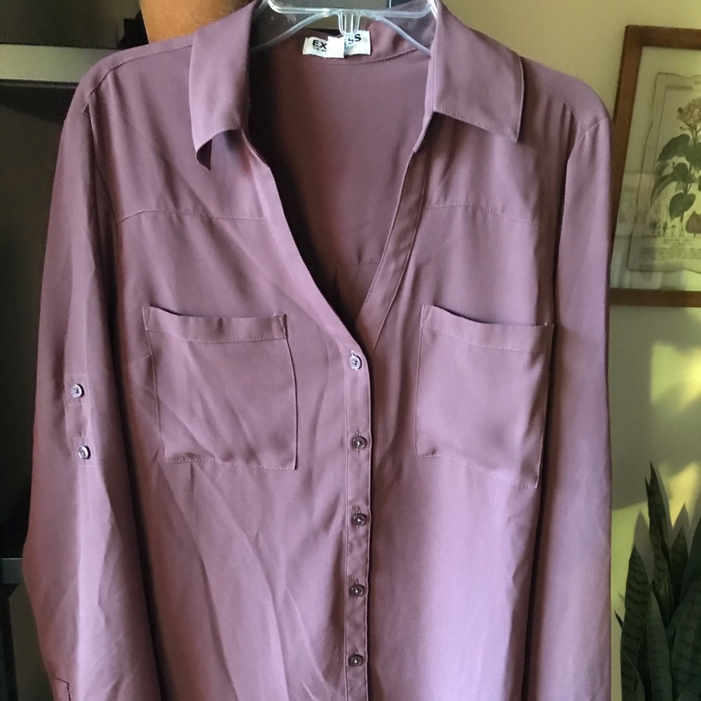 Express Slim Fit Portofino Button Down Shirt